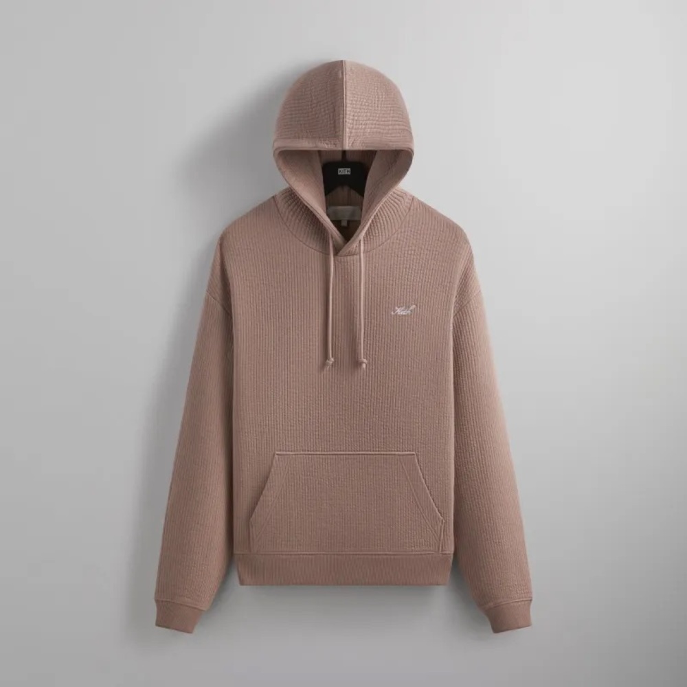 NWT Kith Striped Interlock Williams III Hoodie - Perfume